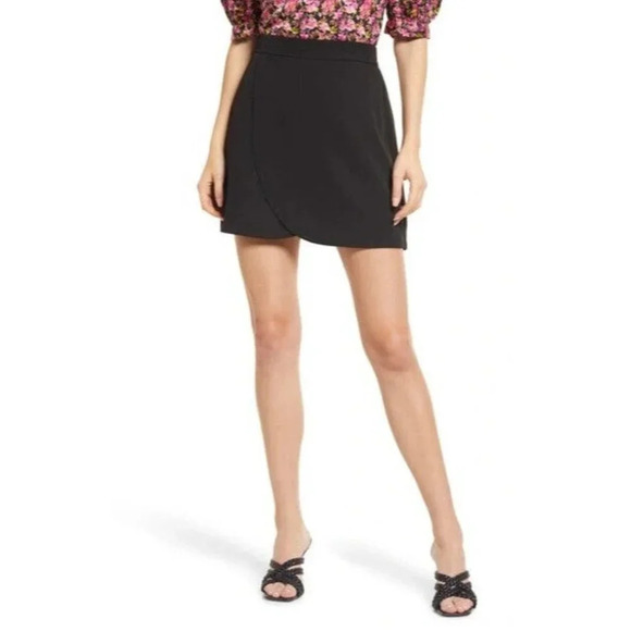Vero Moda Women's Dani Tulip High Waisted Skirt In Black Size‎ 6 NWT - Picture 1 of 11